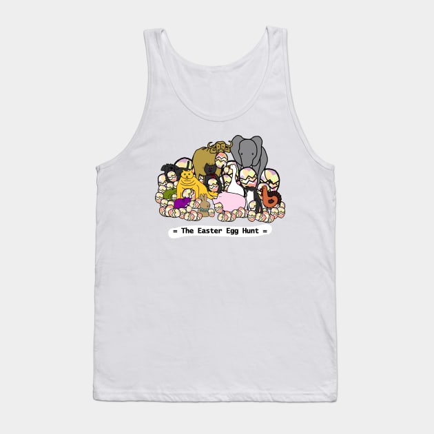 Easter Egg Hunt with Cute Animals Tank Top by ellenhenryart